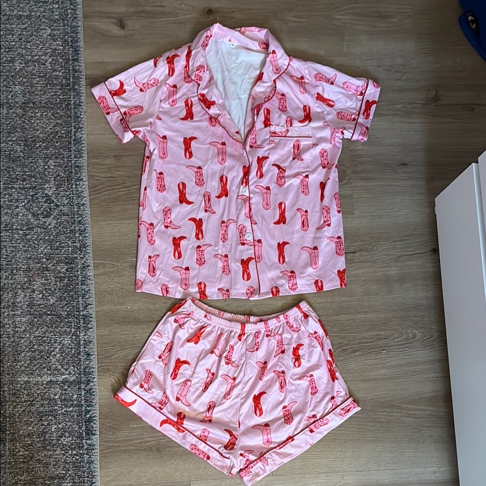 Pink Cowboy Boot Pjs